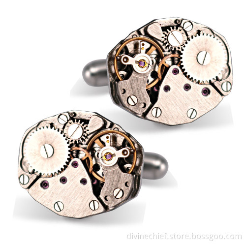 Watch Mechanism Cufflinks Best Quality Movement Cufflinks for Men Watch Movement Cufflinks WM-820